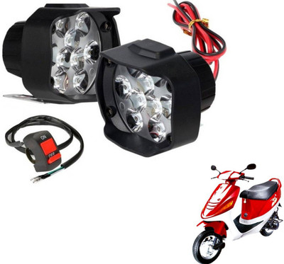 MOCKHE 9LEDSHL-261 Zing Fog Lamp Motorbike LED for Kinetic (12 V, 10 W)(Universal For Bike, Pack of 3)
