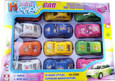 

NR Toys Multicolor Mini Toy Cars for Kids Gift & Return Gift (Set of 12)(Multicolor)
