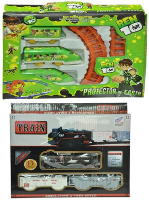 

hreedhan enterprises train set combo(Green, Black), Black;green