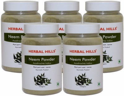 

Herbal Hills Neem Powder - 100 gms (Pack of 5) - Neem Powder for Skin(100 g)