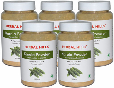 

Herbal Hills Karela Powder - 100 gms - Pack of 5 - Karela Bitter Melon(100 g)