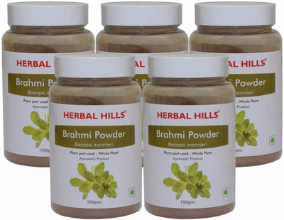 

Herbal Hills Brahmi Powder - 100 gms - Pack of 5 - Brahmi Powder for Memory(100 g)