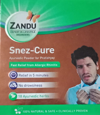 

zandu Snez Cure for Nasal Allergy - 6 Sachets (pack of 4)(4 No)