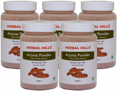 

Herbal Hills Arjuna Powder - 100 gms - Pack of 5 - Arjuna Chaal Powder(100 g)