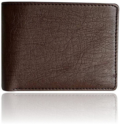 FOSSO Men Tan Artificial Leather Wallet(10 Card Slots)