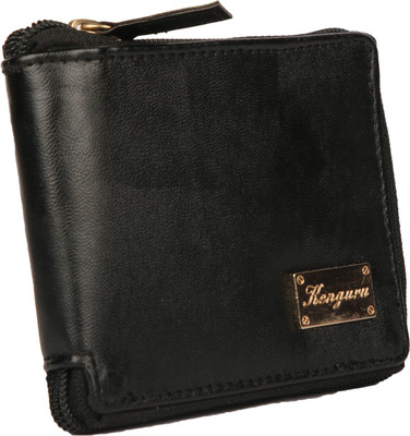 devfabrication Men Black Artificial Leather Wallet(6 Card Slots)