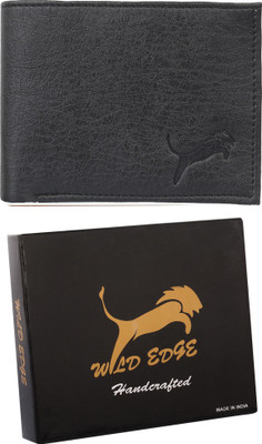 

wildedge Men Black Artificial Leather Wallet(5 Card Slots)