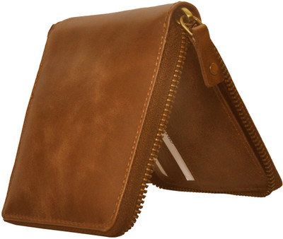 

WalletLee Men Tan Genuine Leather Wallet(6 Card Slots)