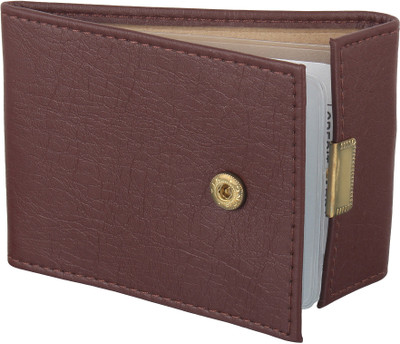 

WALLETIN Men Brown Artificial Leather Card Holder(5 Card Slots)