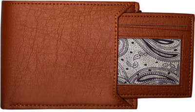 

Ecommall Men Brown Artificial Leather Wallet(4 Card Slots)