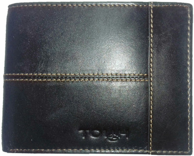 

TOUGH Men Brown Genuine Leather Wallet(8 Card Slots), Dark brown