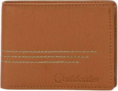 

Wildantler Men Tan Artificial Leather Wallet(3 Card Slots)