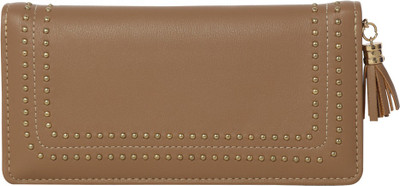 

minaar Women Beige Artificial Leather Wrist Wallet(5 Card Slots)