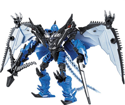 

Kiditos Alliance Deformation Robot Transformer Dinobot Strafe 24 CM Alloy Metal Version Figure(Blue)