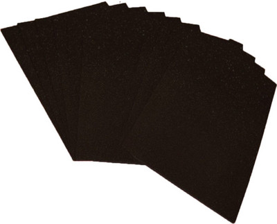

Way Beyond Self Adhesive Easy To Peel Off Glitter Eva black Foam Sheets, A4 Size, Pack Of 10