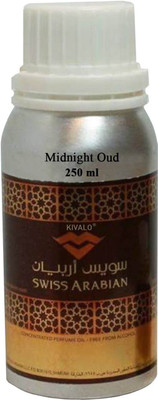 

Kivalo Ⓡ Midnight Oud Fragrance Swiss Arabian Imported Pure Concentrated Attar - 250 ml Floral Attar(Floral)