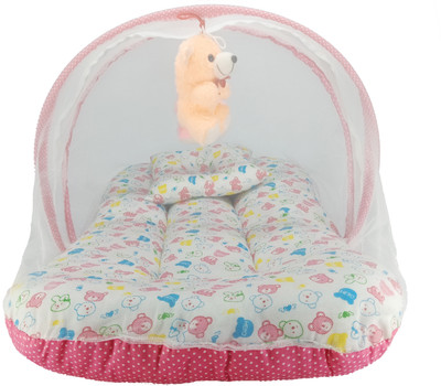 

Aayat Kids Luxury Bed Insects Protector Skin Friendly X31 Soft Baby Bed Breathable Crib(Fabric, Multicolor)
