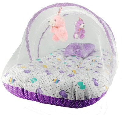 

Aayat Kids Luxury Bed Insects Protector Skin Friendly X66 Soft Baby Bed Breathable Crib(Fabric, Multicolor)