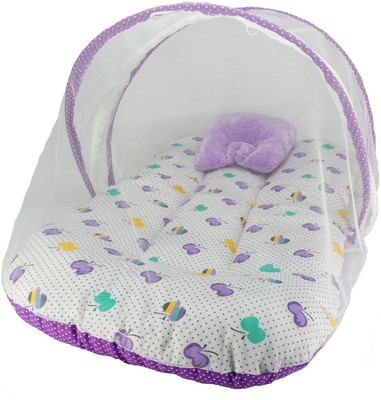 

Aayat Kids Luxury Bed Insects Protector Skin Friendly X61 Soft Baby Bed Breathable Crib(Fabric, Multicolor)