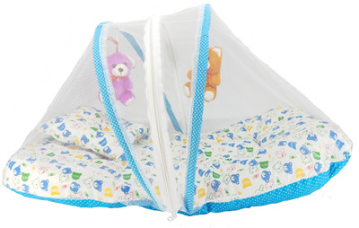 

Aayat Kids Luxury Bed Insects Protector Skin Friendly X75 Soft Baby Bed Breathable Crib(Fabric, Multicolor)
