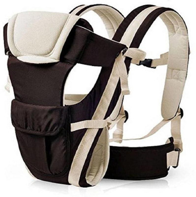 

InEffable Baby Carrier 4 in 1 Carry Bag Baby Carrier Cuddler (Air Mash Fabric) Baby Carrier(Brown, Back Carry)