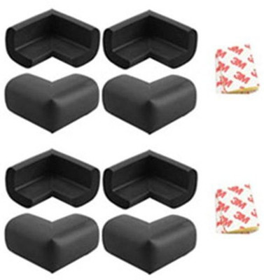 

BabySafeHouse Corner Guards 8 piece for baby child safety protection from sharp edges and corners of furniture tables with strong adhesive Black Color(Black)