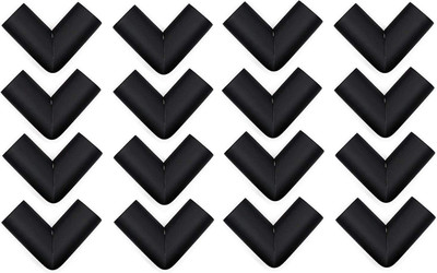 

BabySafeHouse Corner Guards 16 piece for baby child safety protection from sharp edges and corners of furniture tables with strong adhesive Black Color(Black)