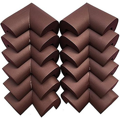 

BabySafeHouse Corner Guards 12 piece for baby child safety protection from sharp edges and corners of furniture tables with strong adhesive Brown Color(Brown)