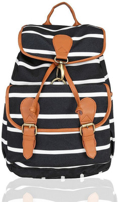 

Kleio Beautiful Printed Backpack for Girls / Women 24 L Backpack(Black, White)