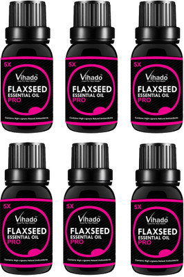 

VIHADO 5X PRO 100% Pure Flax Seed Oil (15 ml) (Pack of 6)(15 ml)