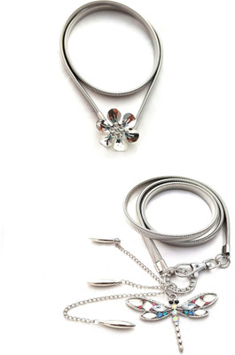 

Vritraz Women Casual, Party Silver Metal Belt