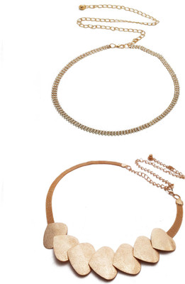 

Vritraz Women Casual, Party Gold Metal Belt