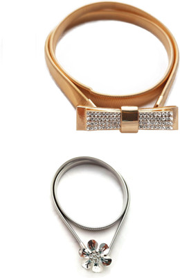 

Vritraz Women Casual, Party Gold Metal Belt