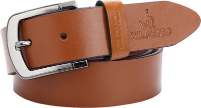 

wild hors Men Formal Tan Genuine Leather Belt