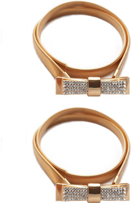 

Vritraz Women Casual, Party Gold Metal Belt