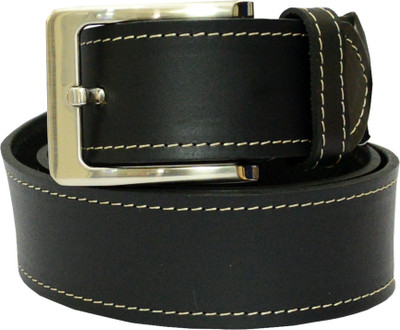 

G'leani Men Casual Black Genuine Leather Belt