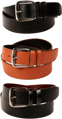 

DEPLO Men Casual, Party, Formal, Evening Black Texas Leatherite Belt