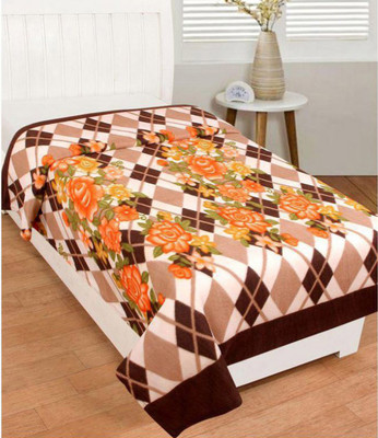 

Z Decor Floral  Coral Blanket(Microfiber, Multicolor