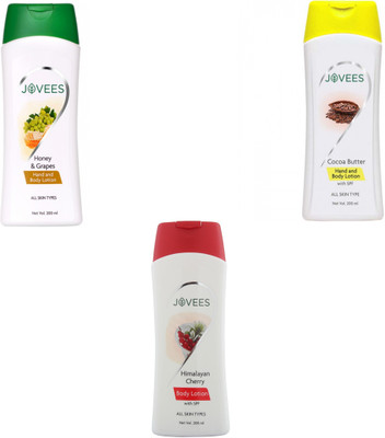 

Jovees Hand and Body Lotion With SPF-Honey Grapes & Cocoa Butter & Himalayan Cherry.(200 ml)