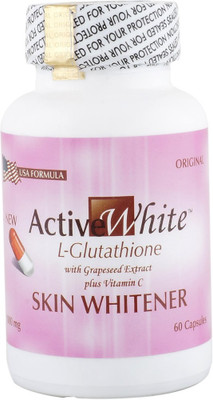 ACTIVE WHITE Skin Whitening Capsules - 60 capsules (Made In USA)(30 g)