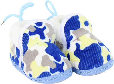 

Neska Moda 0 To 12 Month Baby Booties(Toe to Heel Length - 12 cm Blue)