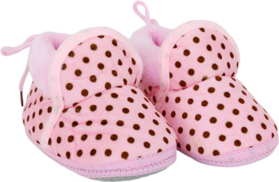 

Neska Moda 0 To 12 Month Baby Booties(Toe to Heel Length - 12 cm Pink)