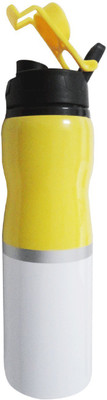 

Bullsparow Stainless Steel Sport Sipper 750 Sipper(Pack of 1, Yellow, White), White;yellow