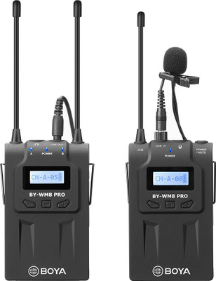

Boya BY-WM8 PRO-K1 UHF Dual-Channel Wireless Camera Microphone