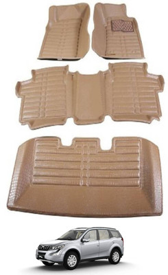 AYW Plastic 5D Mat For  Mahindra XUV 500(Beige)
