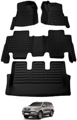 AYW Plastic 5D Mat For  Toyota New Fortuner(Black)
