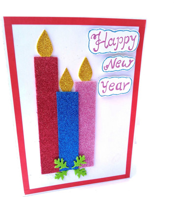 

RMantra Handmade 3D New Year , Christmas Tree Snowman Pop Up Greeting Card(White, Pack of 1)