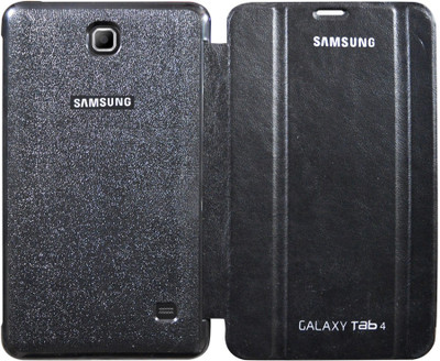 COVERNEW Flip Cover for Samsung Galaxy Tab 4 -SM-T230/ SM-T235 ( 7.0 inch size )(Black)