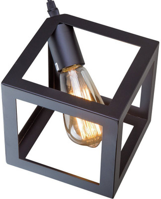 PR Prashant Square Pendants Ceiling Lamp(Black)