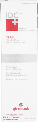

IDC Pearl Ultra-Purifying Gentle Cleansing Gel, Soap Free, Non Foaming Gel for Sking Brightening and Pore Tightening(30 ml)